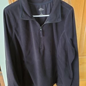 Black fleece top